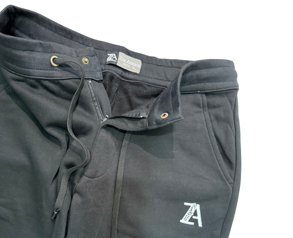 ZWEATS Zipper Sweatpants (tapered joggers)